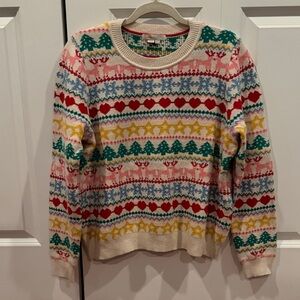 Festive Multicolor Boden  Crew Neck Sweater